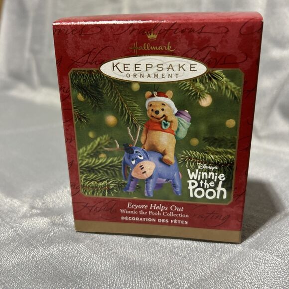 Winnie The Pooh Eeyore Helps Out 2001 Hallmark Christmas Tree Ornament Disney - Picture 8 of 10